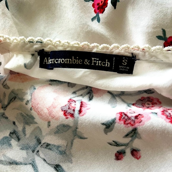 Abercrombie White Floral Tie Back Top - Picture 3 of 3